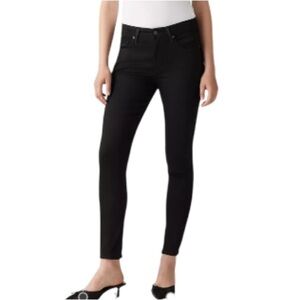 LEVIS 721 High Rise Skinny Jeans Black 5 Pocket Black Tab Size 30